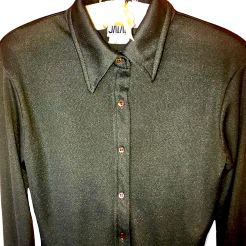 Jalate Limited Woman’s Olive Green Long Sleeve Botton Down Shirt